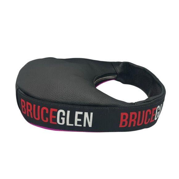 NWT BruceGlen Mini Egg Metallic Leather Hobo Bag in Fuschia - Picture 5 of 6